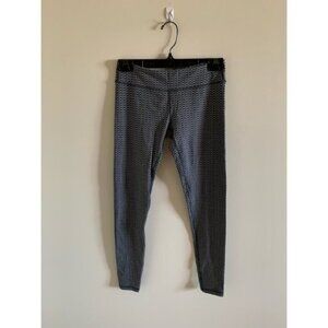 Ivivva by lululelmon black and white herringbone leggings girls size 14